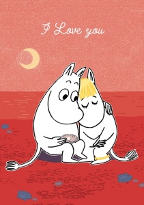 Moomin I Love You Hugging - Greeting Card